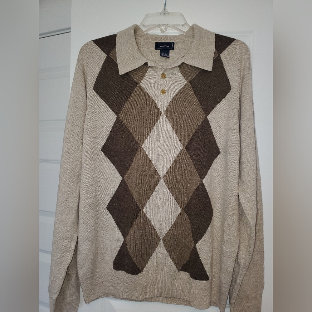 Dockers men's argyle sweater